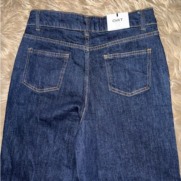 New OAT New York High Rise Wide Leg Dark Wash Jeans size 6/28 - Picture 9 of 9